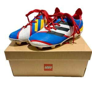 adidas Lego X Gamemode Kids Blue, Red & Yellow Soccer Cleats